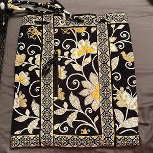 Vera Bradley RETIRED Yellow Bird pattern drawstring bag